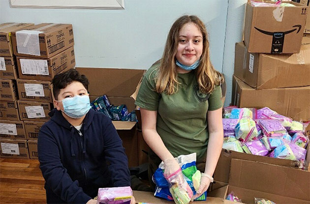 Ridgewood Teenager Donates Feminine Products to 6 Area Food Pantries